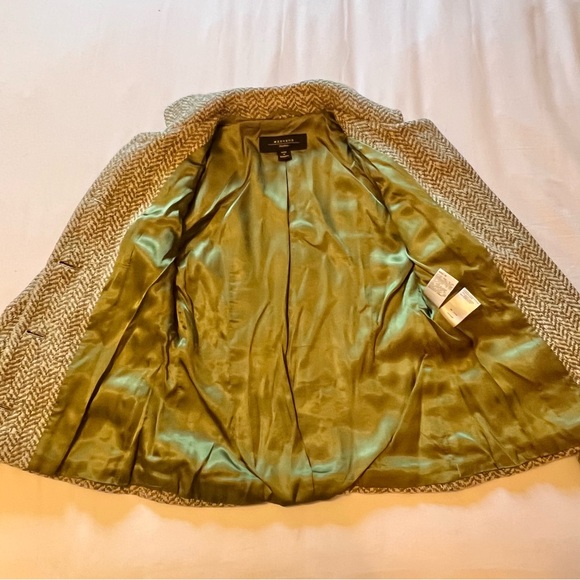 Weekend Max Mara Wool Tweed Blazer Jacket Herringbone Tailored Fitted Size 2 - Picture 11 of 16